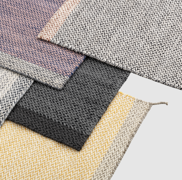 Ply Rug, Yellow 55 x 33"