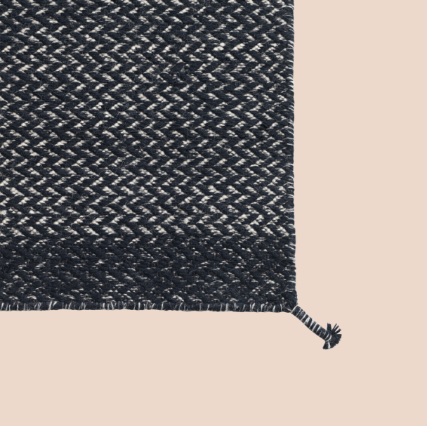 Ply Rug, Midnight Blue 55 x 33"