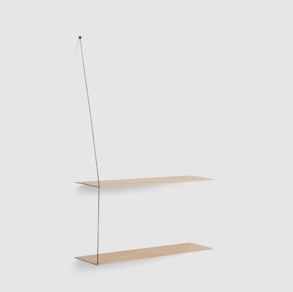 Stedge Shelf, 60 cm, White Pigmented Oak