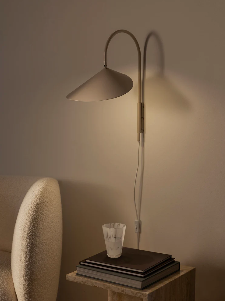 Arum Swivel Wall Lamp, Cashmere
