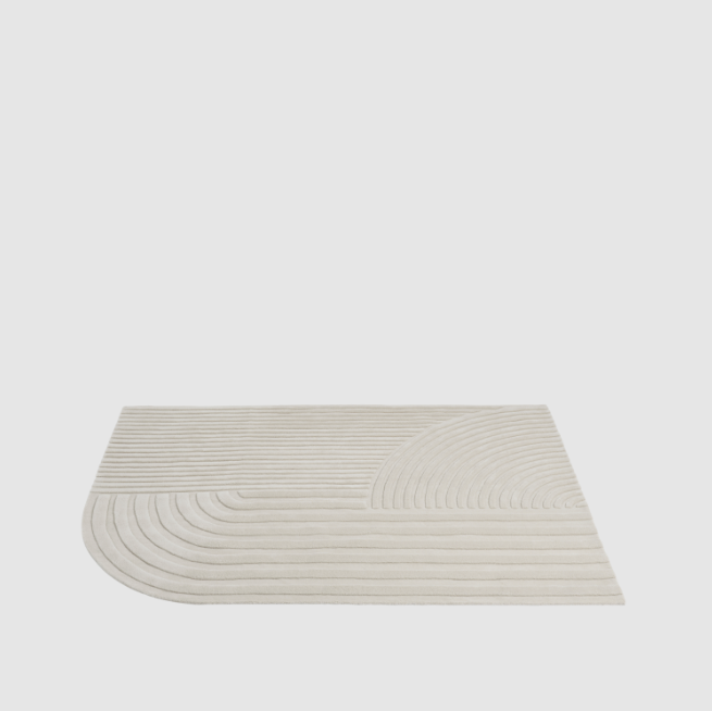 Relevo Rug, Off White, 5'6" x 7'9