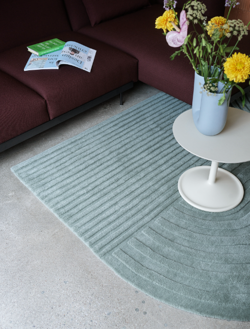 Relevo Rug, Sage Green, 5'6 x 7'9