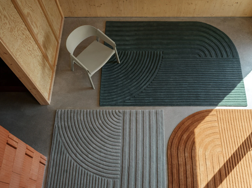 Relevo Rug, Burnt Orange, 5'6 x 7'9