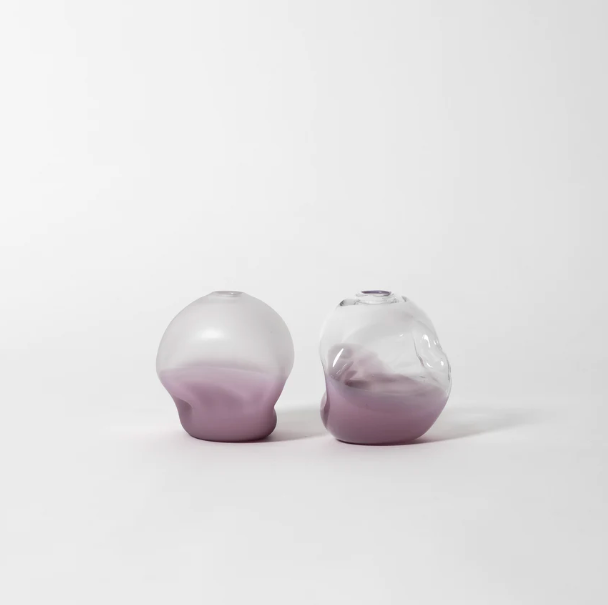 Splash Bottom Vase, Lavender