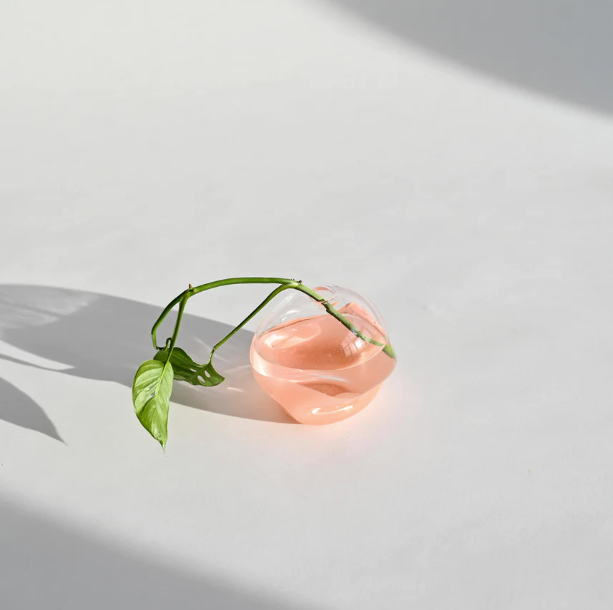 Splash Bottom Vase, Pink