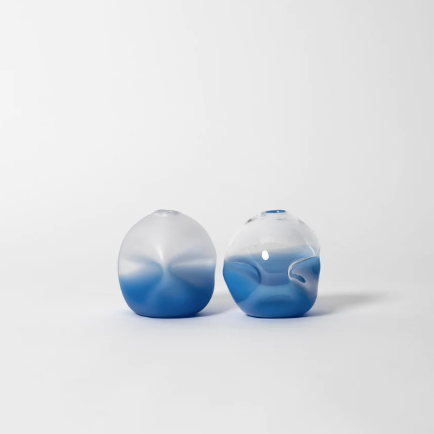 Splash Bottom Vase, Lapis