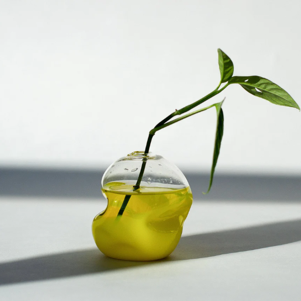 Splash Bottom Vase, Buttercup