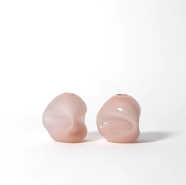 Pebble Vase 8",  Dusty Pink