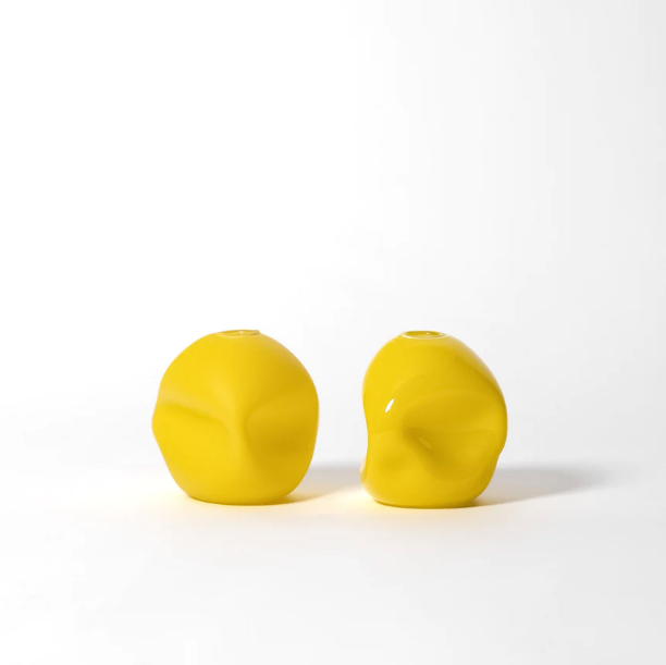 Pebble Vase 8" Matte Buttercup