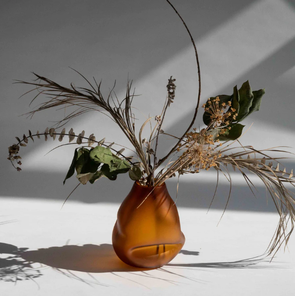 Boulder Vase, Amber