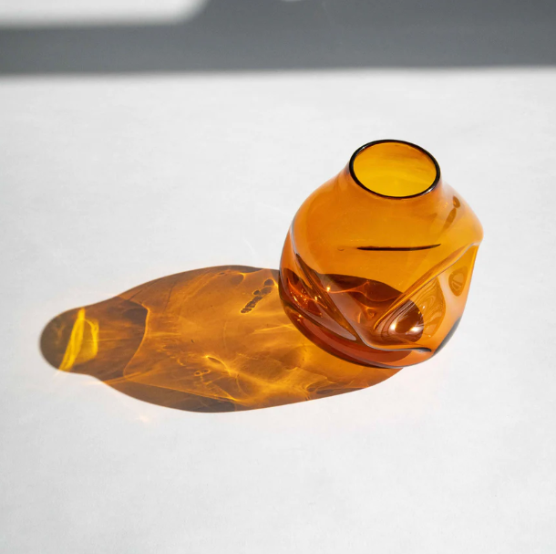Boulder Vase, Amber