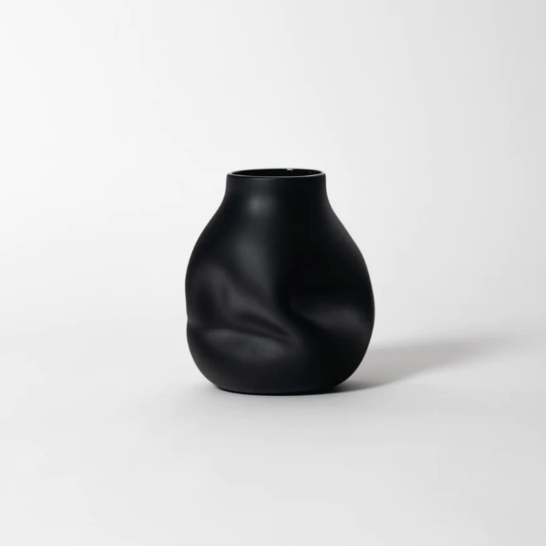 Boulder Vase, Black