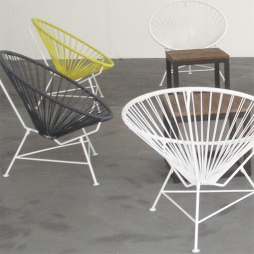 Condesa Chair, Black Cord/Copper Frame