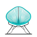 Acapulco Rocking Chair, Turquoise Cord/Black Frame