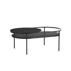 Verde Coffee Table, Black marble/Black Frame