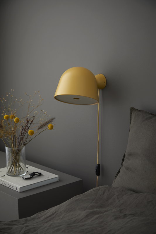 Kuppi Wall Lamp, Mustard Yellow