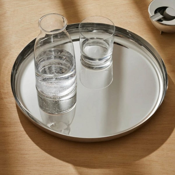 Jasper Morrison round tray, polished