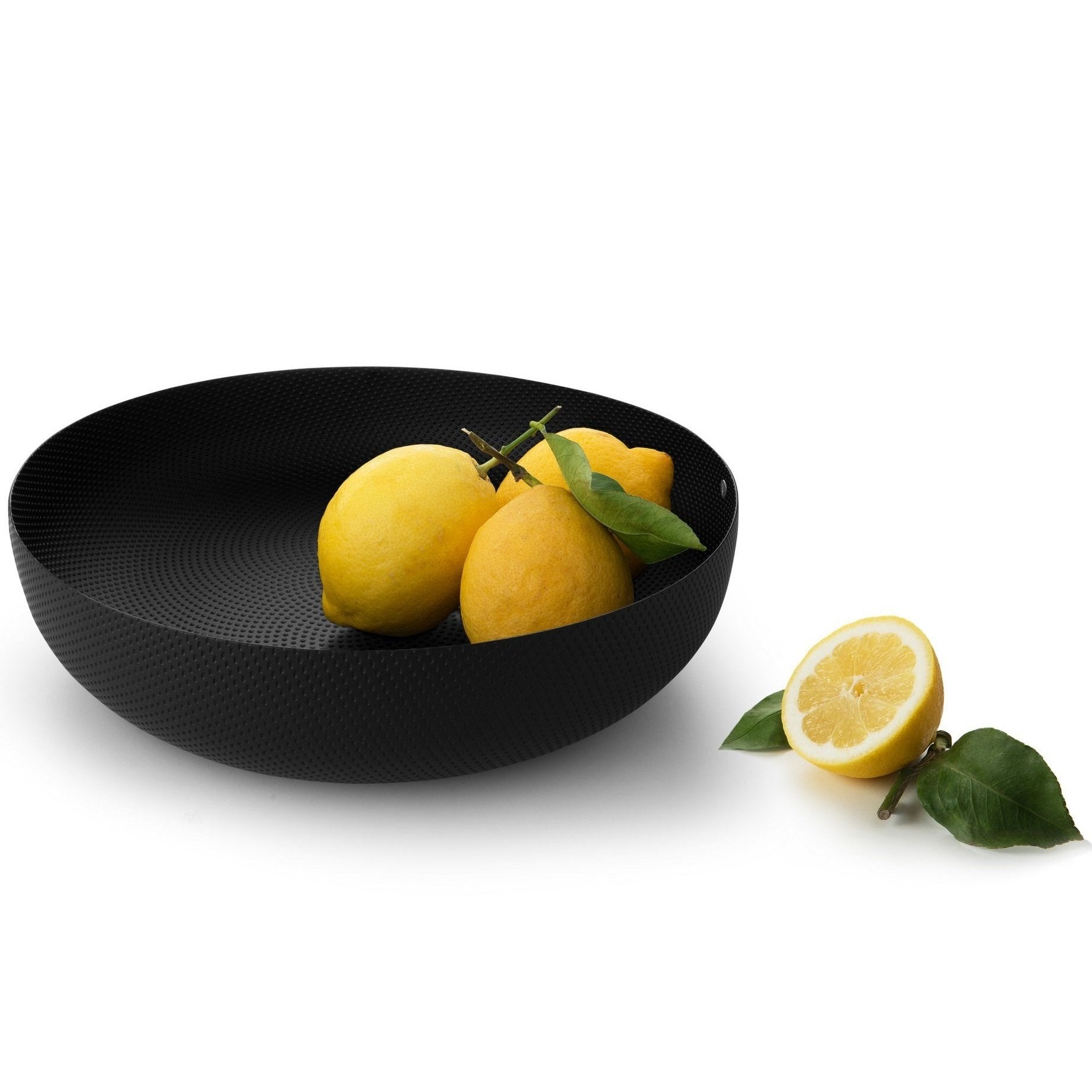Round Basket, Black texture