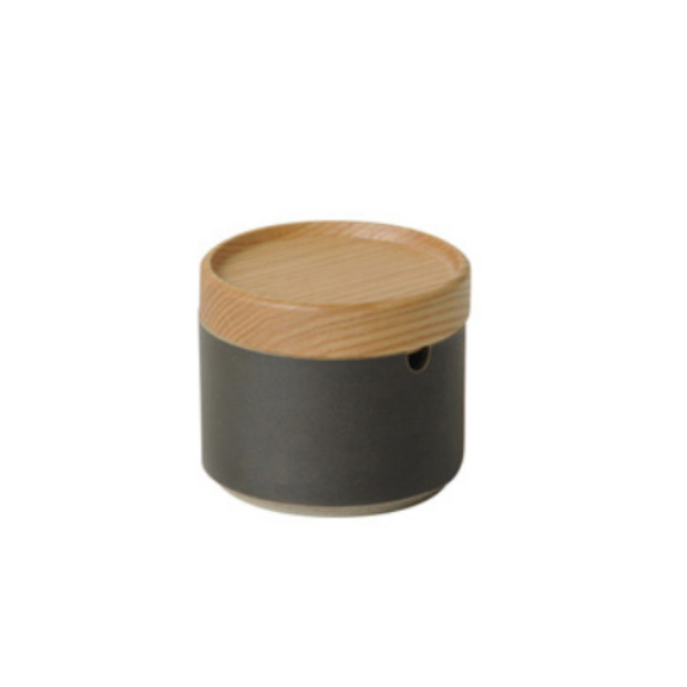 Hasami Porcelain Sugar Pot, Black