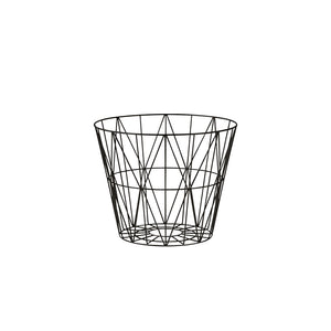 Wire Basket, Large, Black 60x45cm