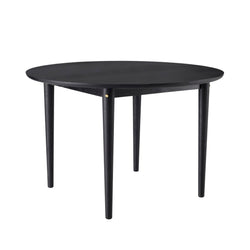 Bjork table C62, Black Lino/Black Legs