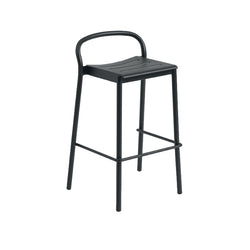 Linear Steel Stool, 65cm,  Black