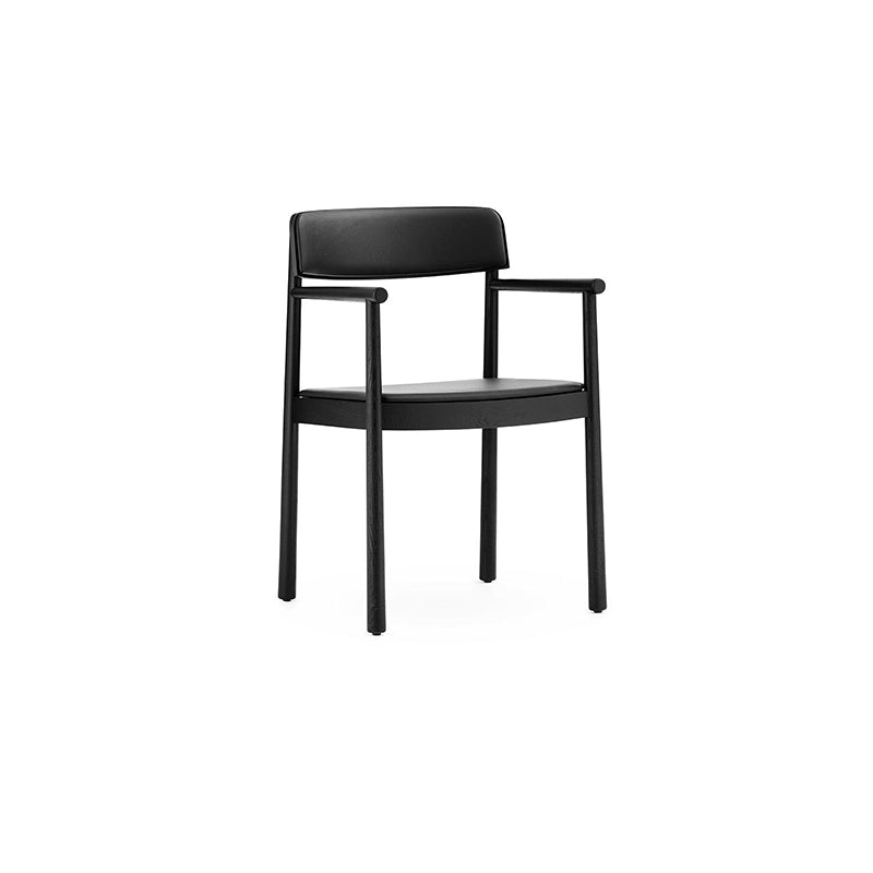 Timb Armchair, upholstery, Black/Black Leather