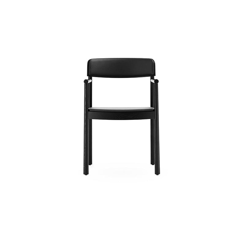 Timb Armchair, upholstery, Black/Black Leather
