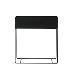 Plant Box, Rectangle, Black