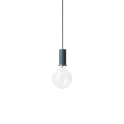 Collect Lighting, Socket Pendant Low, Dark Blue