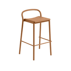 Linear Steel Stool, 65cm,  Burnt Orange