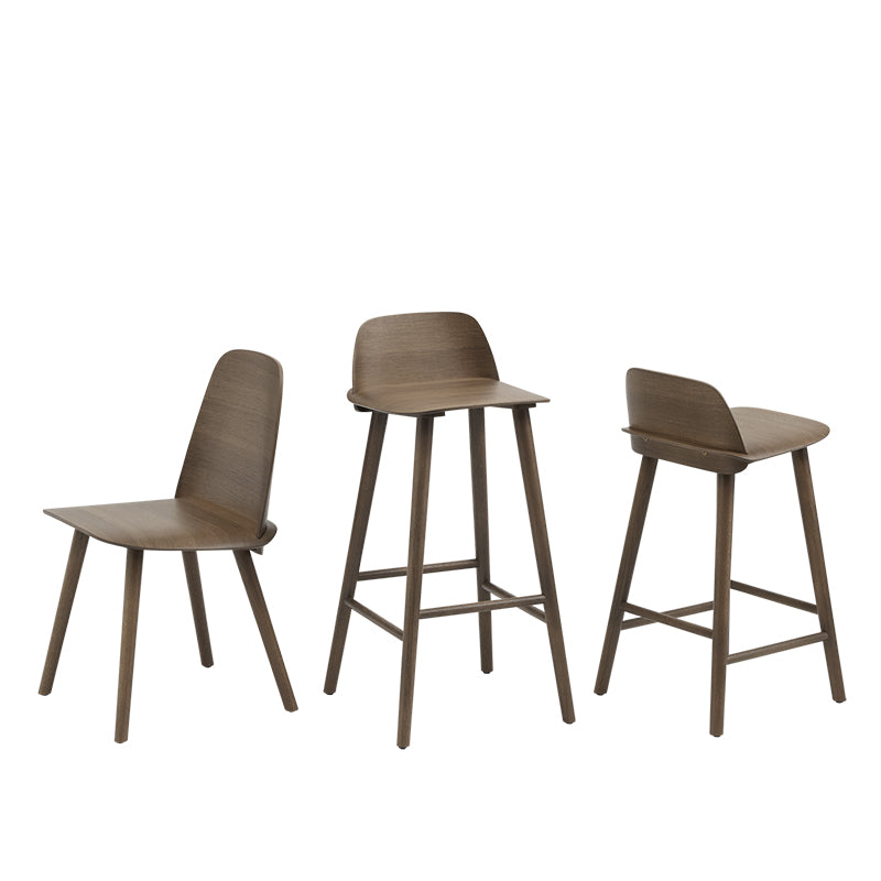 Nerd Counter Stool, Stained Dark Brown, 65 cm