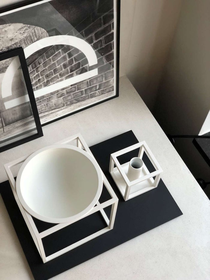 Kubus 1, White *Discontinued!-Household accessories-ByLassen Copenhagen-vancouver special