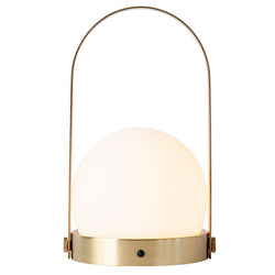 Carrie LED Lamp, Brushed Brass-Lighting-Audo-vancouver special