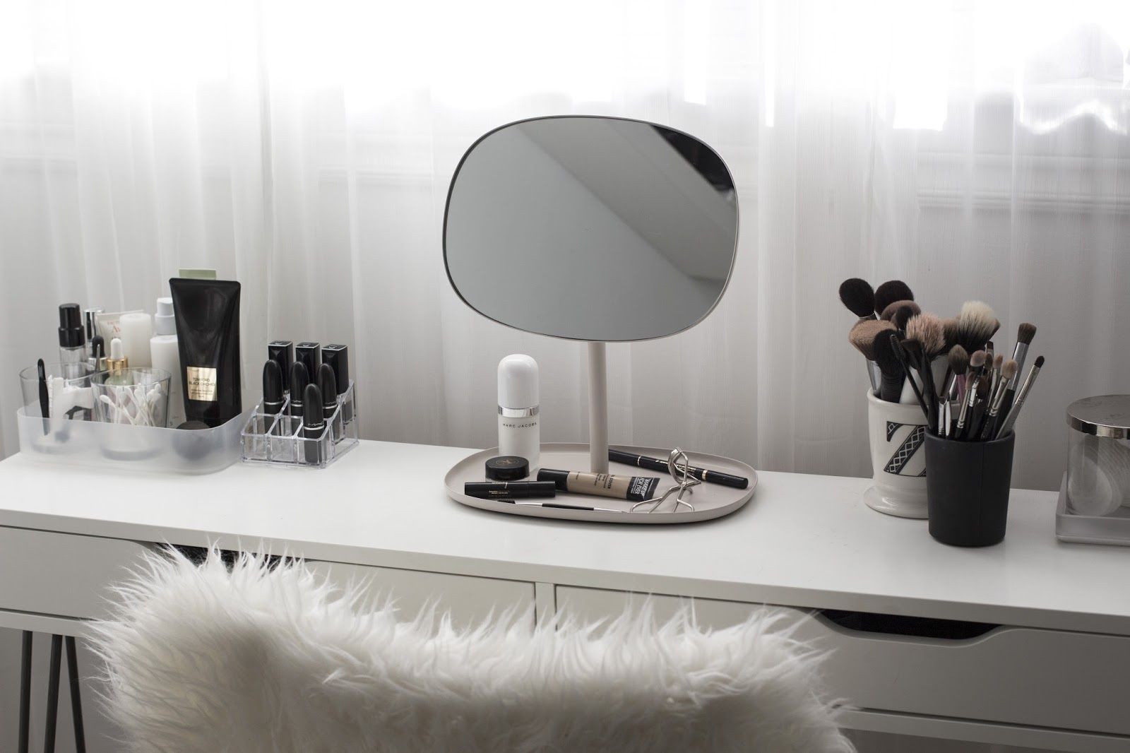 Flip Mirror,  Grey