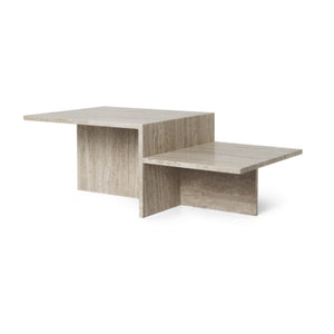 Distinct Coffee Table, Travertine