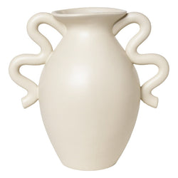 Verso Table Vase, Cream