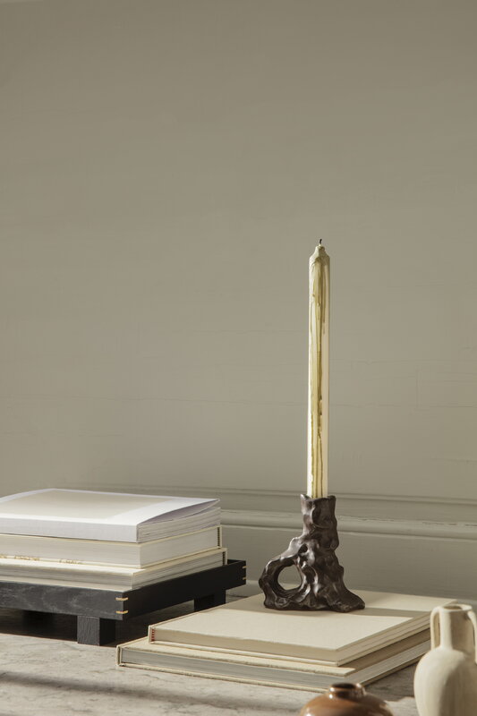 Dryp Candles Pair, Beige