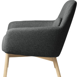 Gesla L33 Armchair, light grey wool