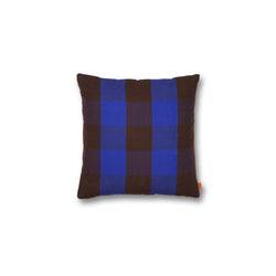 Grand Cushion, Chocolate/Bright Blue