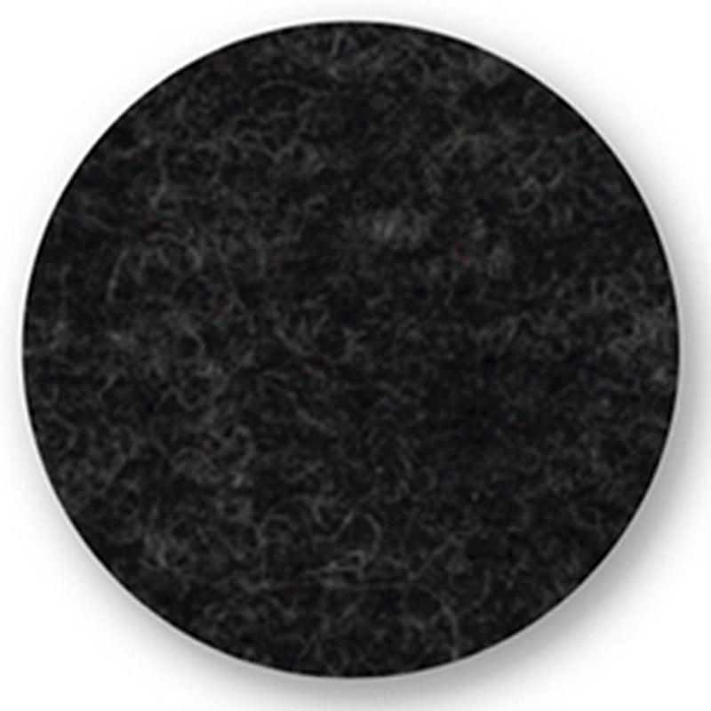 Felt placemat/coaster round, 45cm, graphite