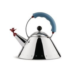 Graves Kettle, Light Blue Handle/Red Bird Whistle