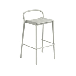 Linear Steel Stool, 65cm,  Grey