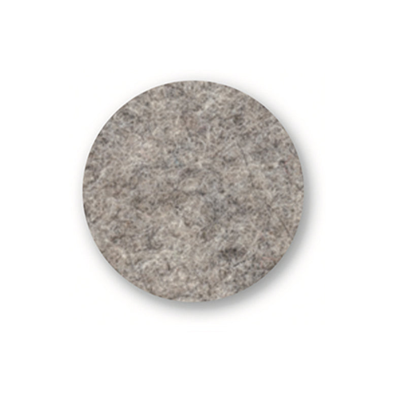 Felt coaster round, 21cm, hellgrau meliert