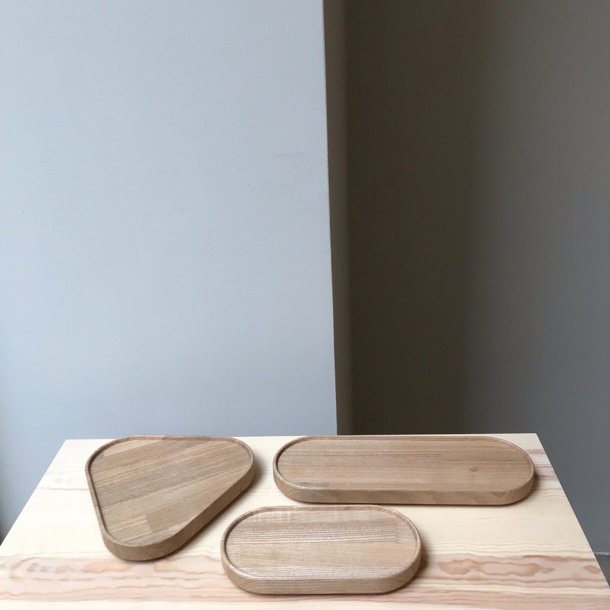 Hasami Triangular Wood Tray Ash