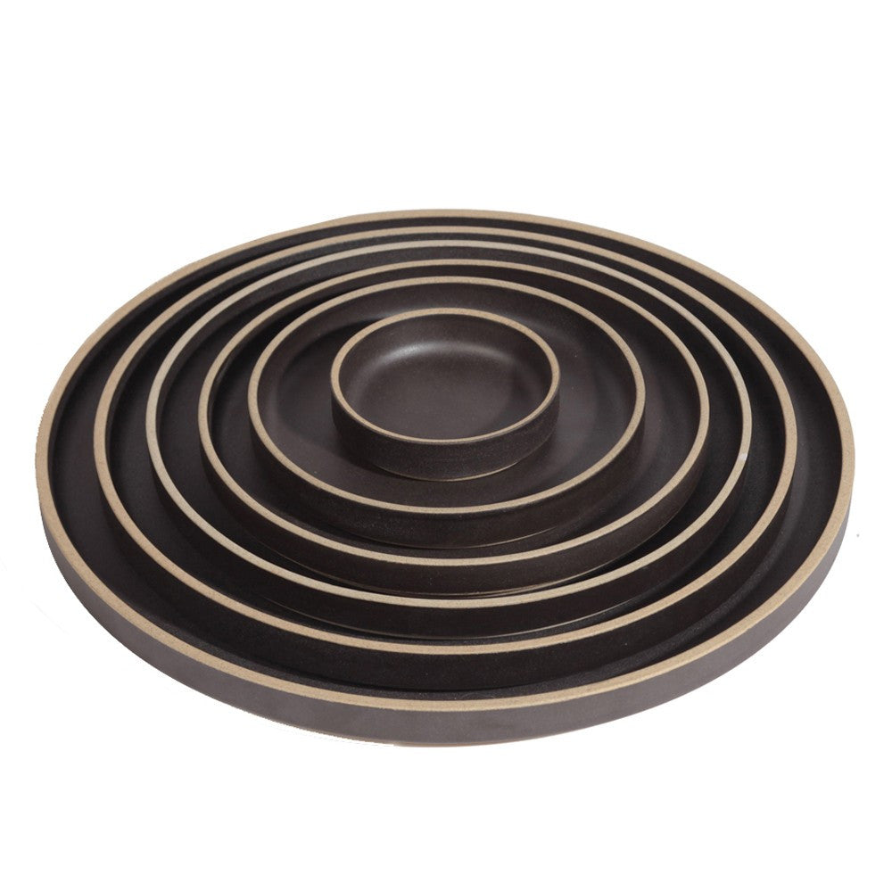 Hasami Porcelain Plate, 11.75" Black