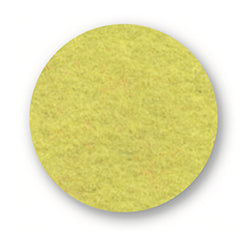 Felt placemat round, 33cm, lemon