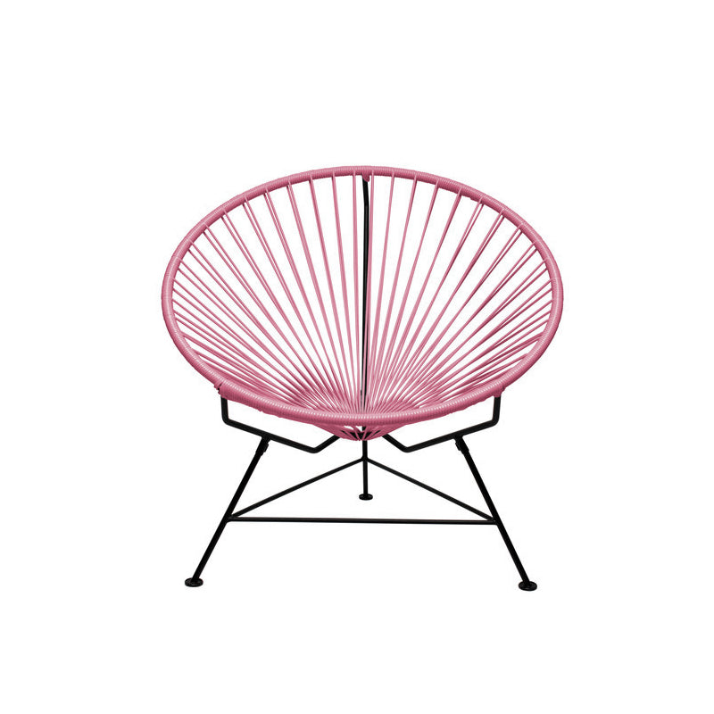 Condesa Chair, Coral Pink Cord / Black Frame