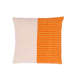 Grid Colorblock Pillow Cover - Lilac Flame