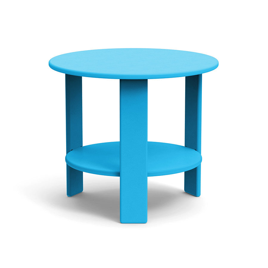 Lollygagger Round Side Table, Sky Blue, 16"